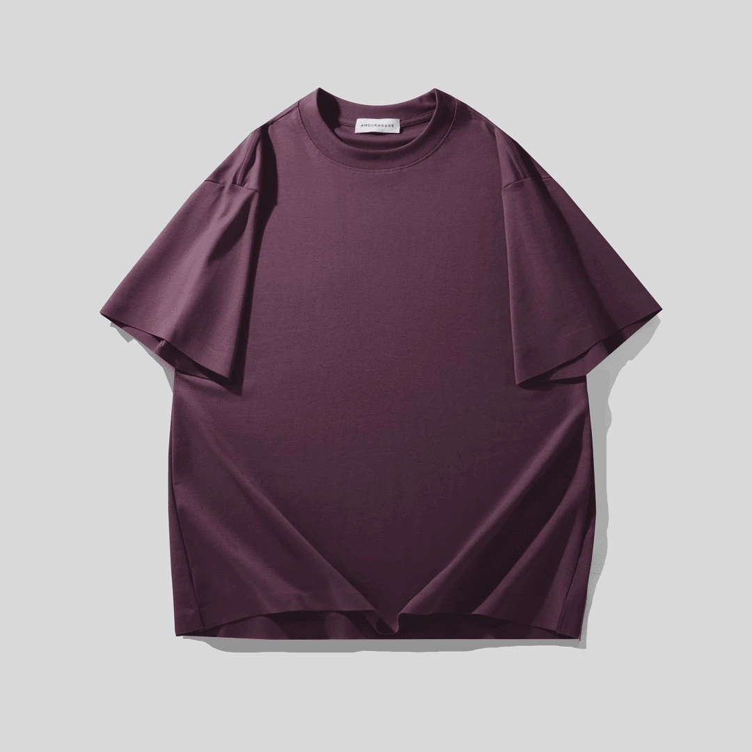 无痕凉感透气廓形简约轻宽松轻奢男士T恤