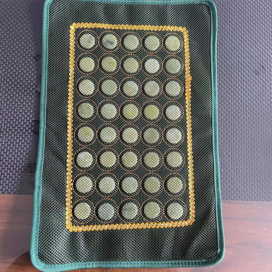 2024年爆款岫玉枕帘圆片网面天然玉石夏天冰凉送亲人送朋友都好