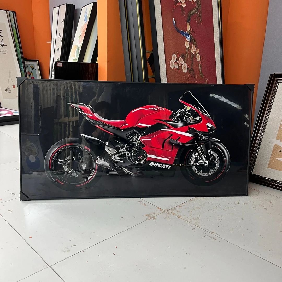 晶瓷杜卡迪暖居机车跑车男童女童挂画50100