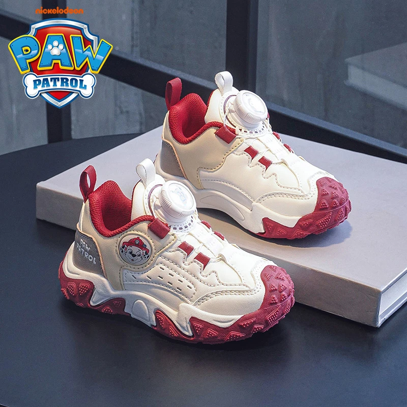 汪汪队2025秋季新款运动鞋男童鞋子小童户外鞋宝宝纽扣儿童跑步鞋