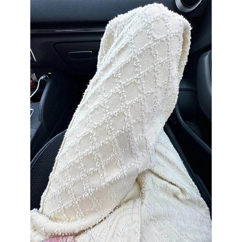 大白鲨美式高街vibe风菱形格牛仔裤男生春秋季ins潮牌百搭直筒裤