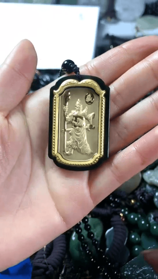 【闪购商品】和田玉颈饰足金镶嵌2