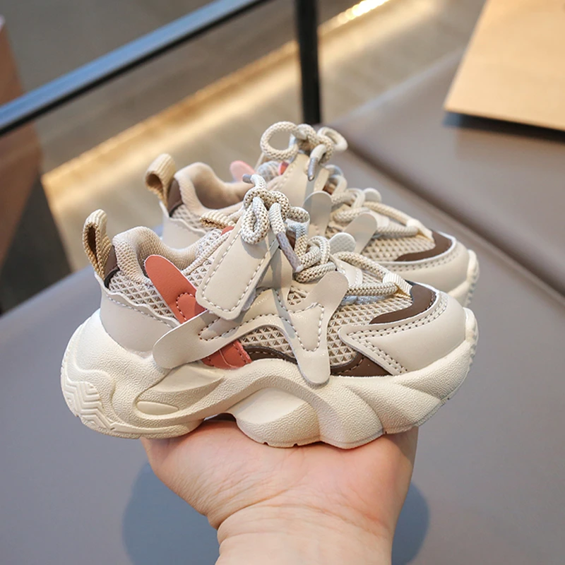 新款运动鞋春季宝宝1一5岁男童女童春秋款小白鞋小童鞋子儿童网鞋