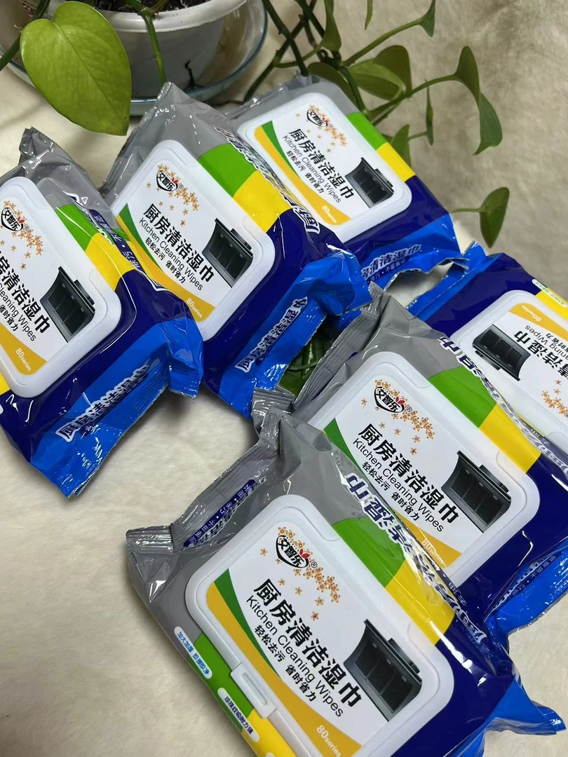 家用厨房清洁湿纸巾抽油烟机一次性去油加厚厨房清洁湿