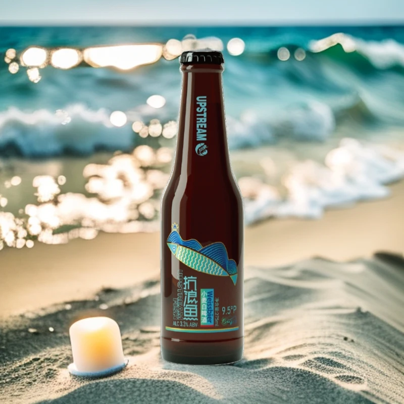 抚仙湖抗浪鱼(比利时风味)小麦白啤酒（275ml）玻璃瓶原麦汁9.5°P