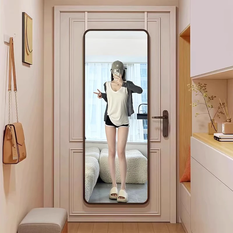 门后镜子全身镜家用壁挂贴墙自粘穿衣镜化妆宿舍挂门镜卧室试衣镜