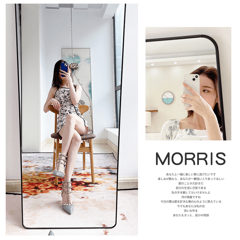 云博香韵 ins全身镜子网红拍照家用女生卧室化妆自拍显瘦显高美颜穿衣落地