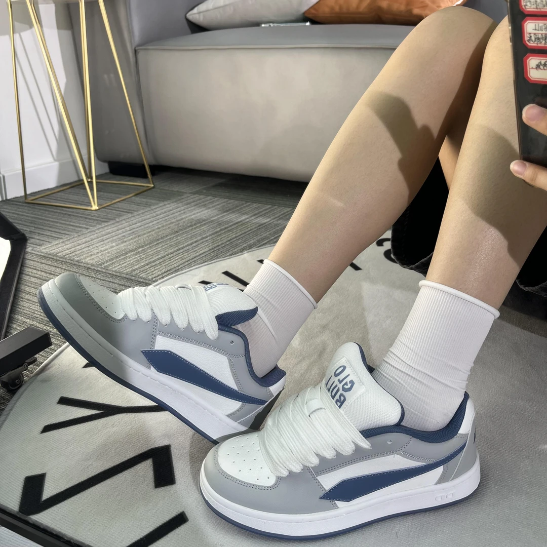 GLOBULL小众夏季透气情侣面包鞋百搭低帮厚底板鞋女休闲运动潮男