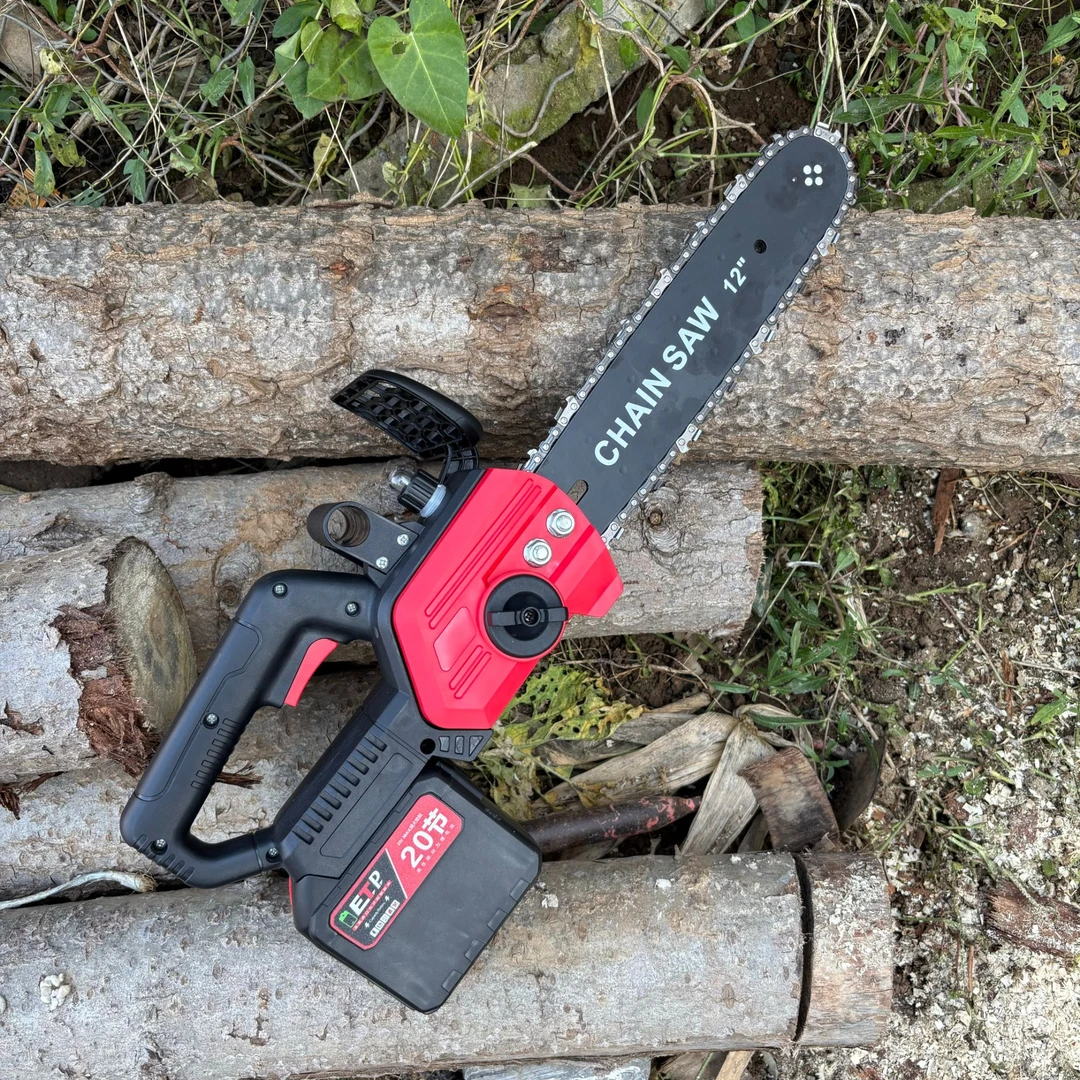 【两块电池】12寸无刷充电式电锯电动锯锂电池锯手电锯伐木锯