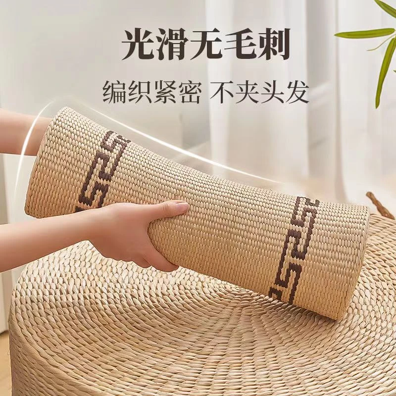 蒲草编织适中手工精编颈椎枕垫子四季通用透气舒适天然蒲草编织
