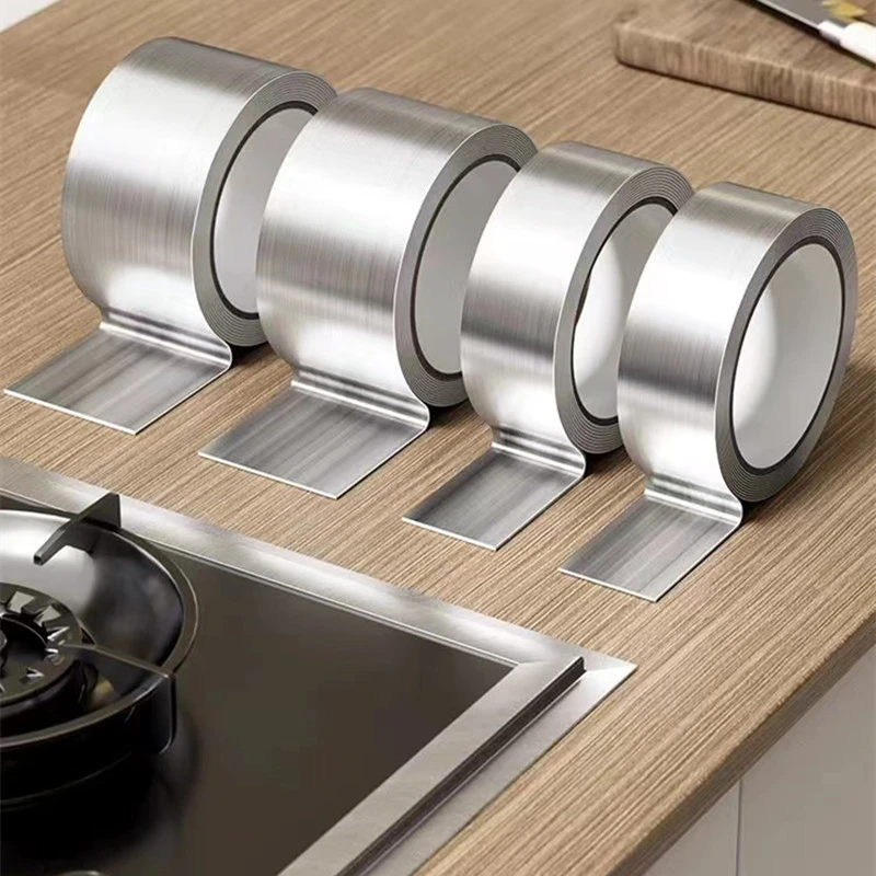 厨房灶台耐高温铝箔防油美缝防霉封边条水槽水池防水缝隙贴条自粘