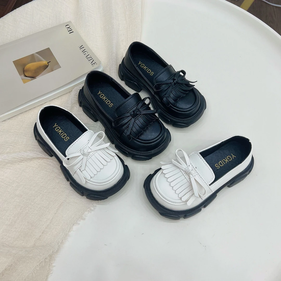 女童小皮鞋2024春秋新款小女孩时尚潮流洋气公主鞋软底防滑儿童鞋