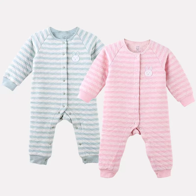 价值159元天竺棉夹棉爬服