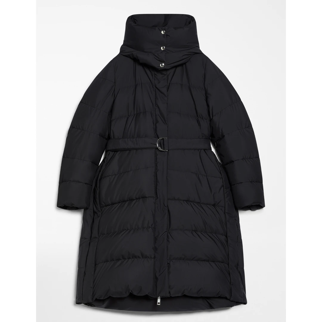 未使用 MaxMara BARBIAN系列连帽高鹅绒含量长款防水羽绒服