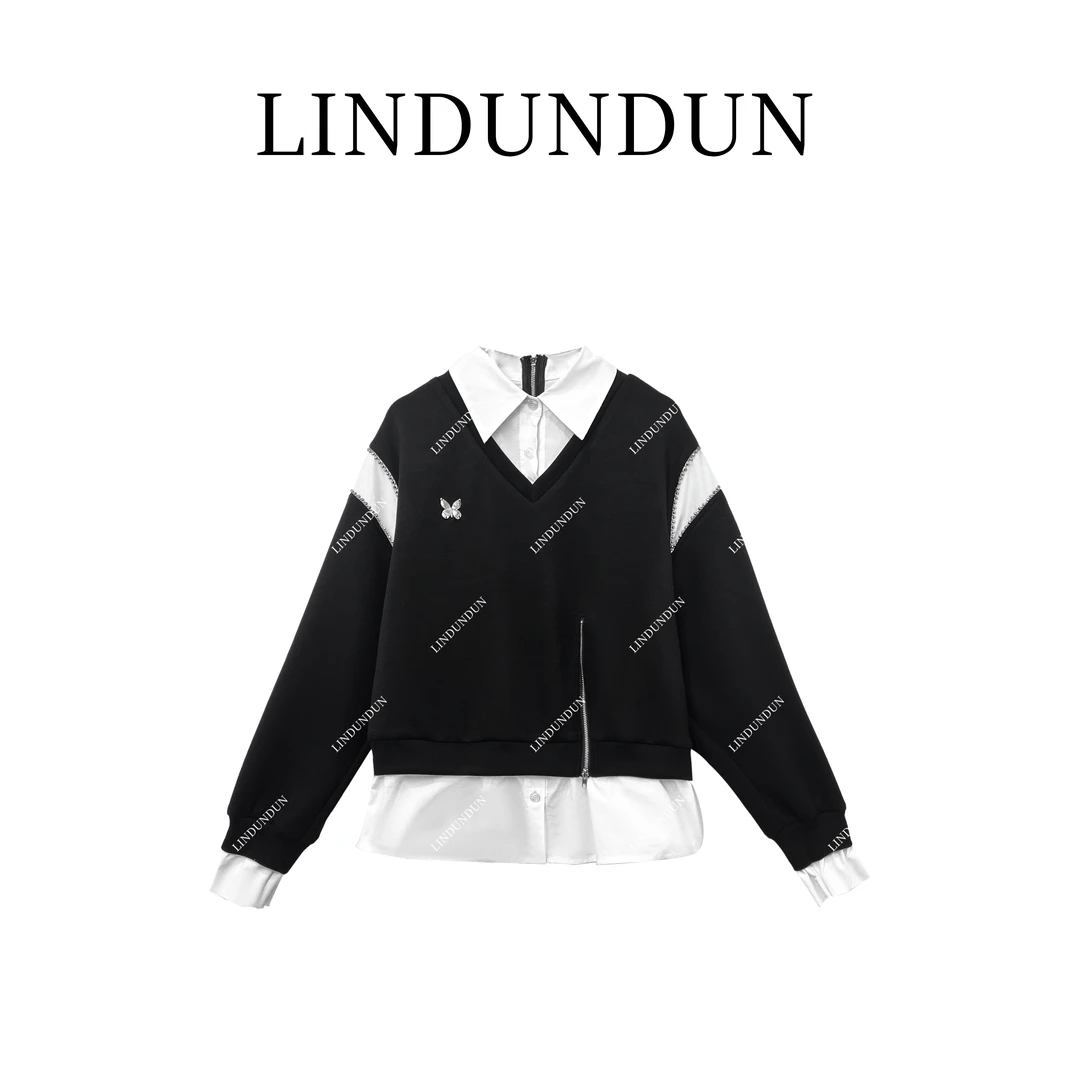 【MZ】2024原创设计感显瘦穿搭修身女士卫衣套-LD5002