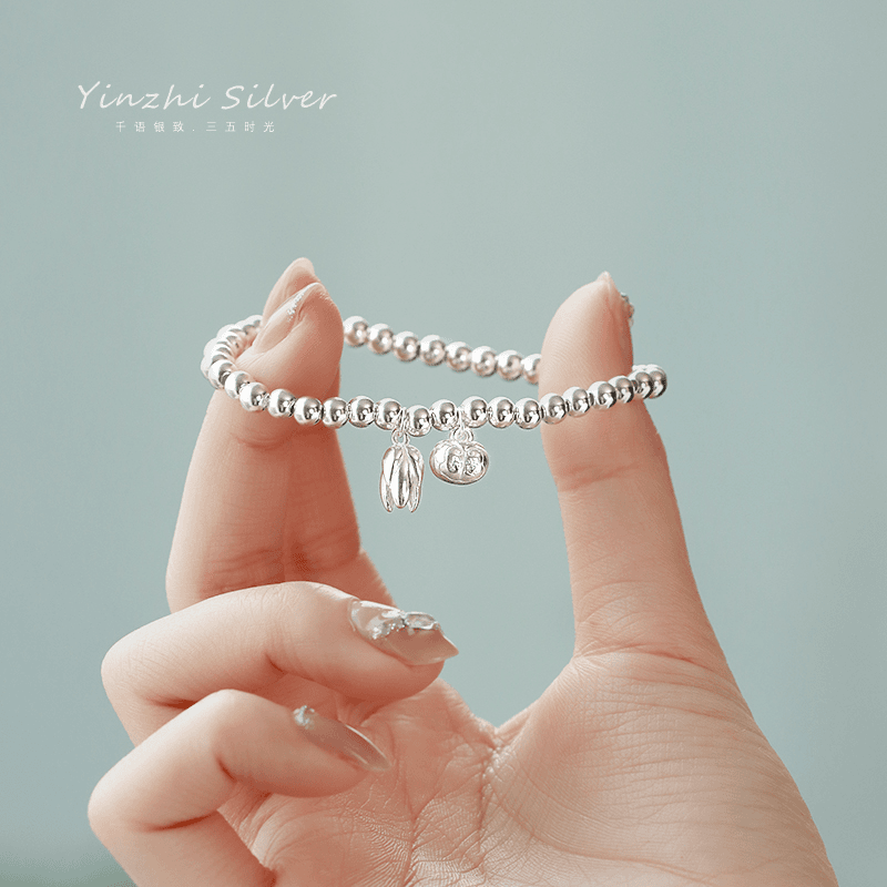 925银手链 S999足银手链女2024爆款精致小众设计感轻奢手镯闺蜜生