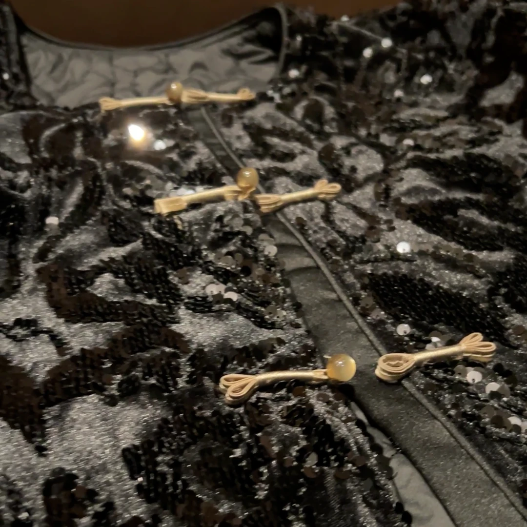 BABY ANNE奢华丝绒珠片外套PW233028