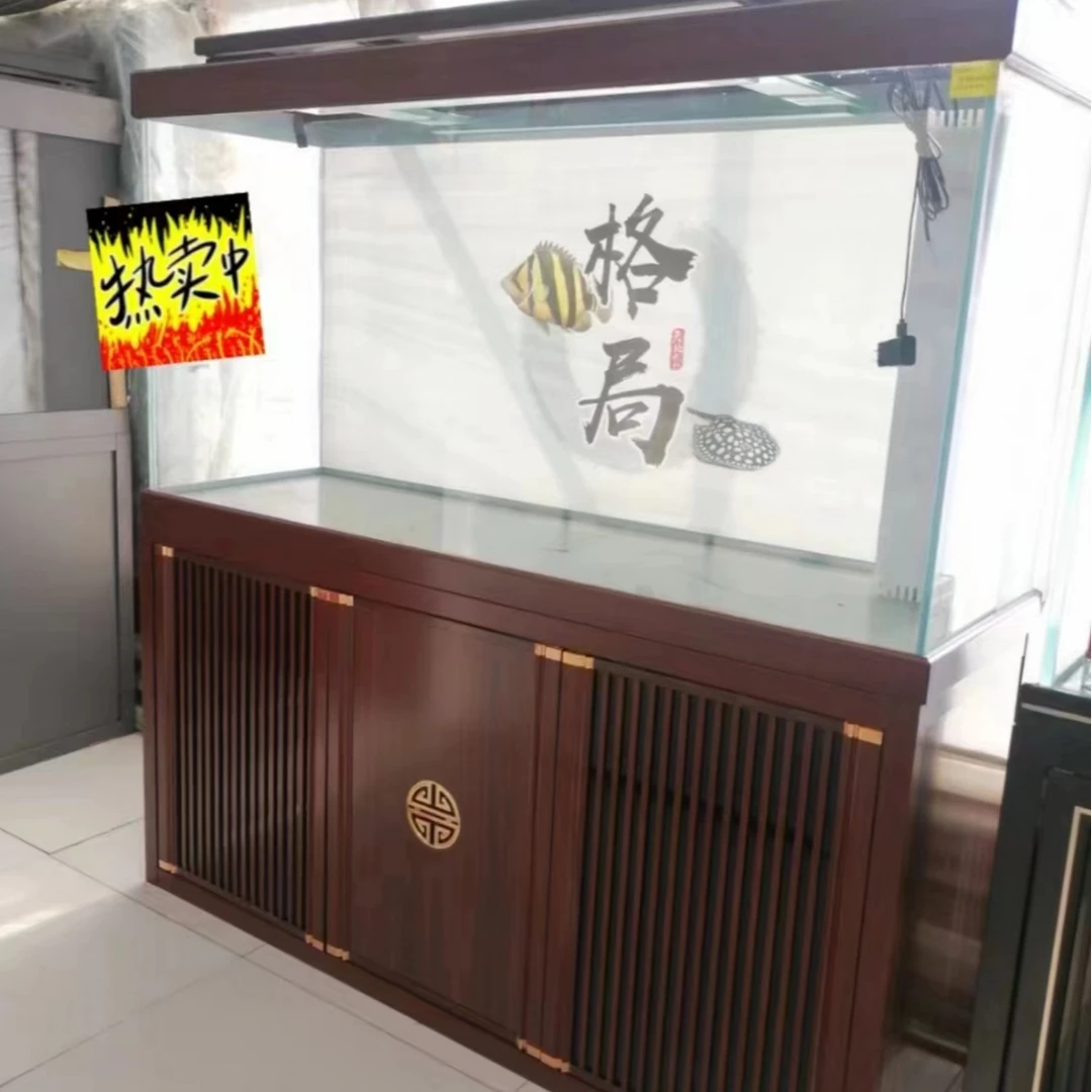 定金金池超白鱼缸龙鱼缸工业风