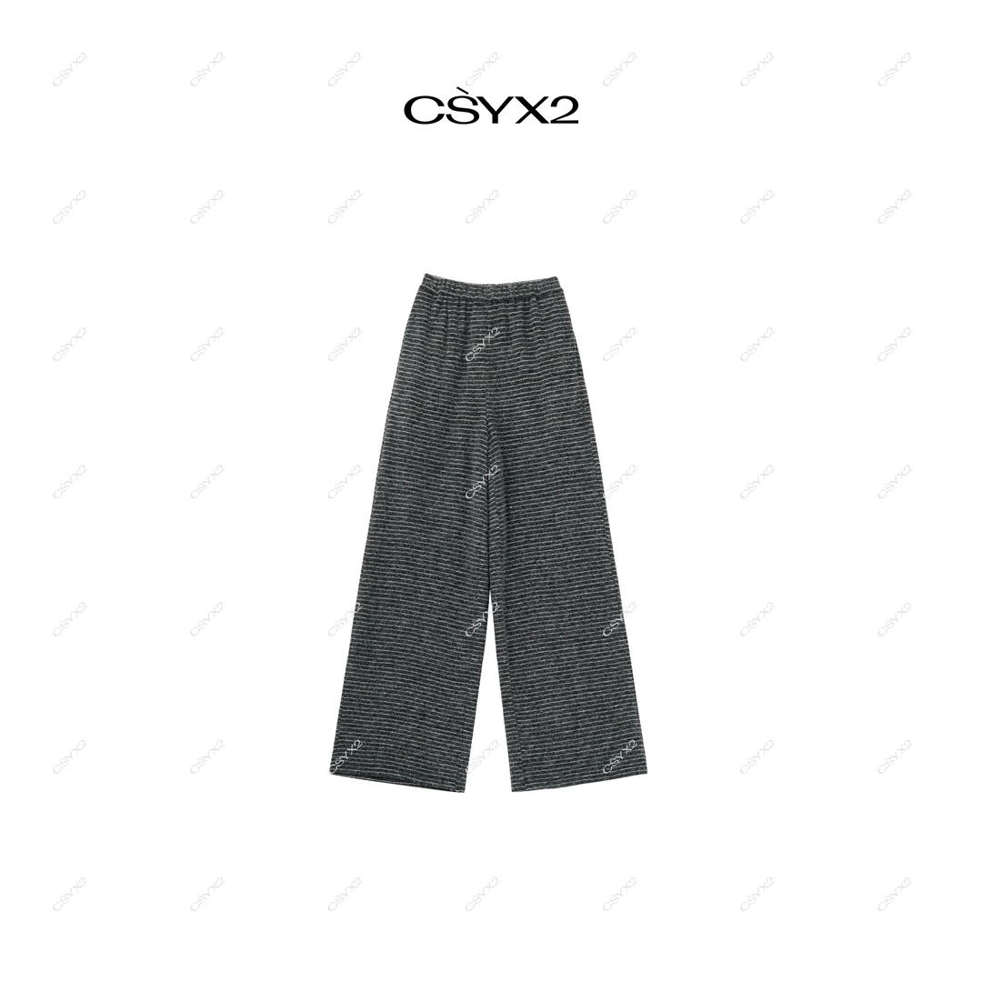 CsyX2-2025A/W （秋冬新品 条纹松紧带休闲裤CZ4DK029