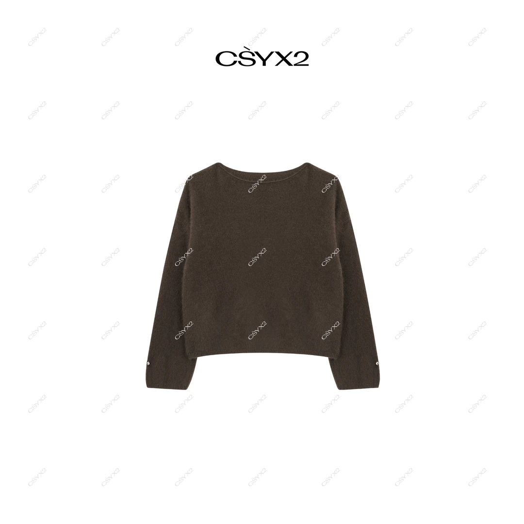 CsyX2-2025A/W 秋冬新品 羊毛混纺套头毛衣CA4DM166