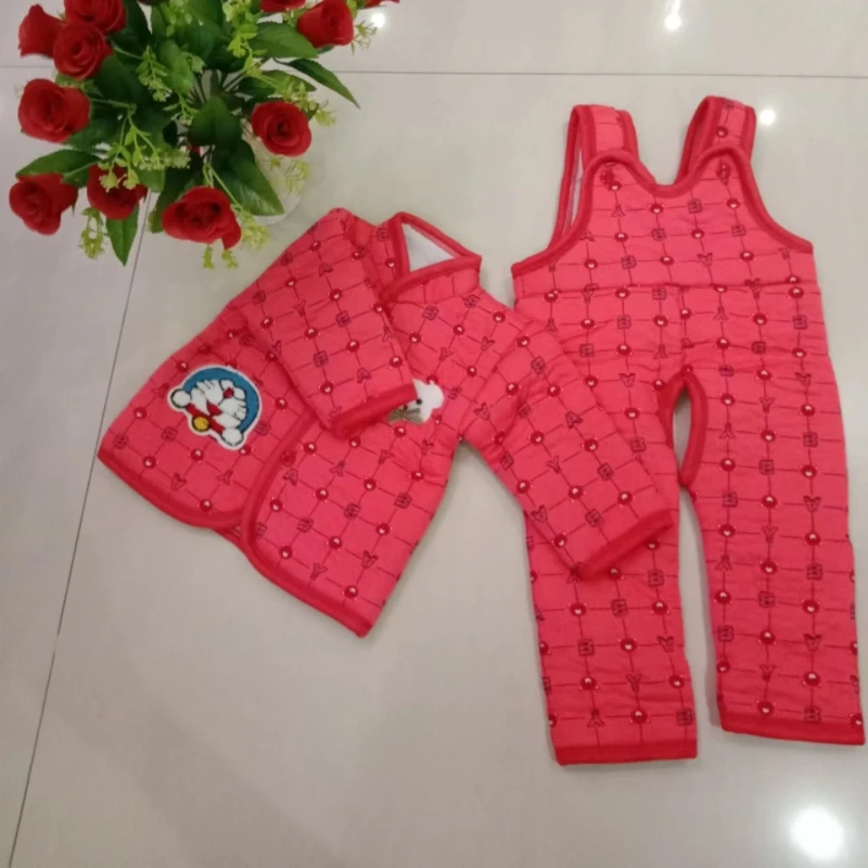 婴幼童背带套装棉衣适合1-6个月宝宝