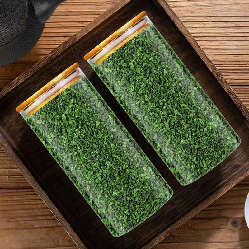铁观音茶叶兰花香特级浓香型新茶安溪高山乌龙茶玻璃罐装250g500g