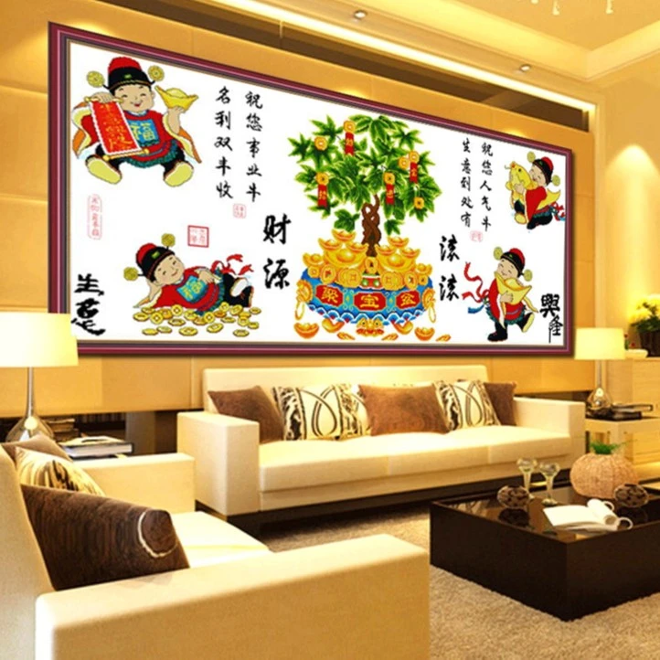 聚宝盆十字绣[自己绣，不是成品]06766