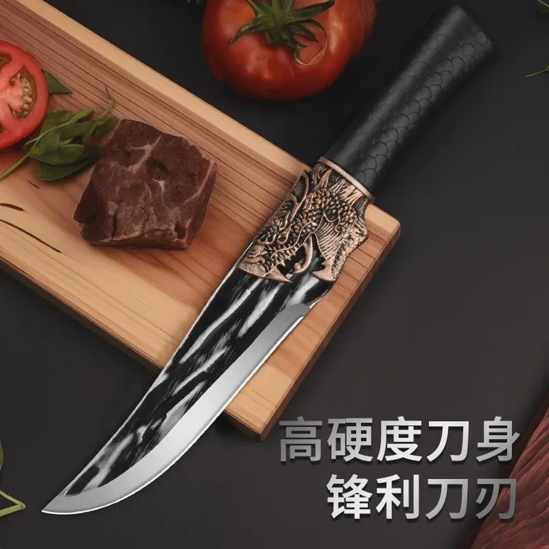 手工锻打剔骨刀分割小刀厨房加厚锋利不锈钢杀猪宰羊屠宰专用工具