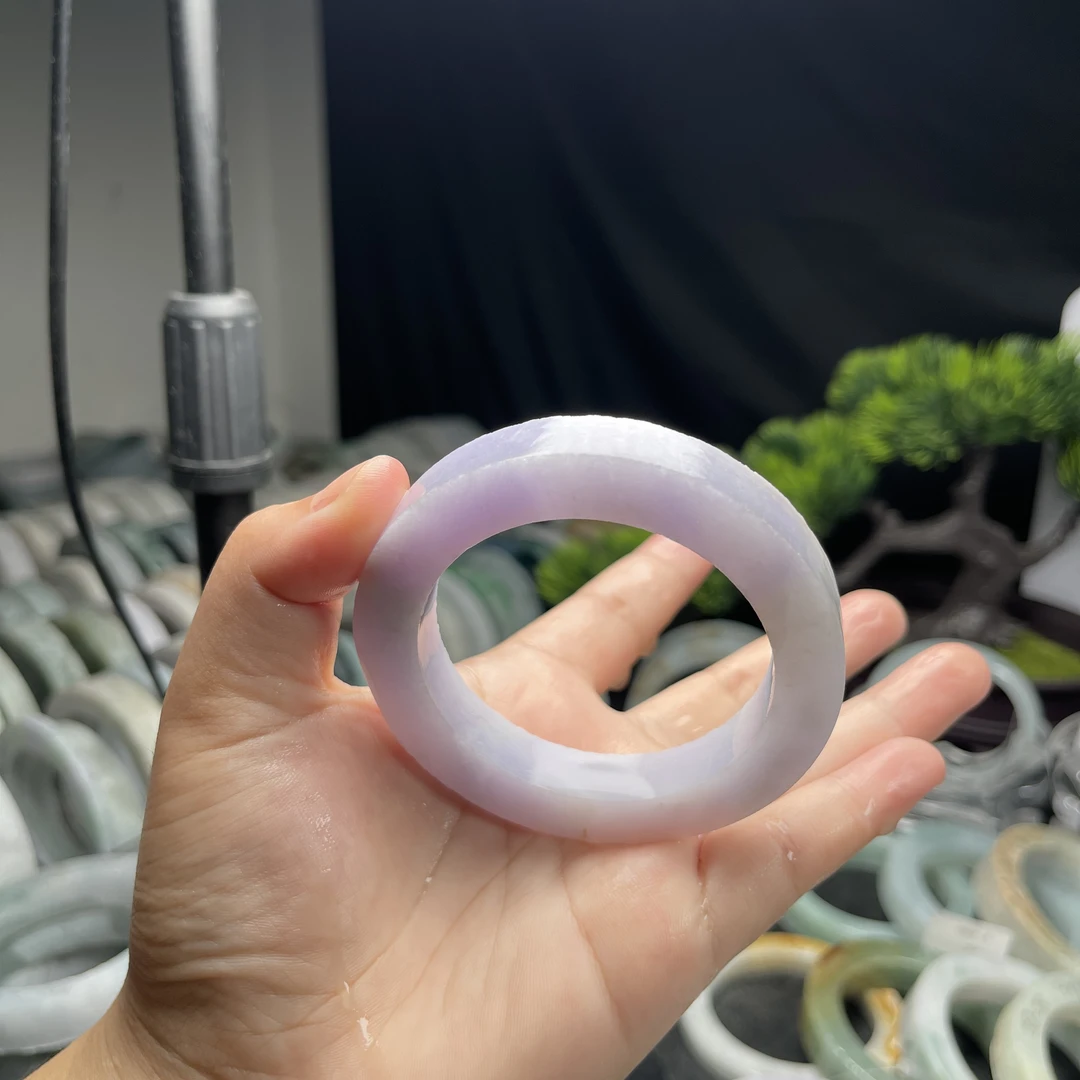 【圈口测量】翡翠手镯毛胚定制-咨询客服-慎拍