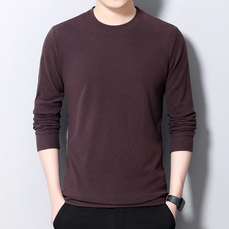 老爷车之家2025新款纯色双面绒圆领卫衣