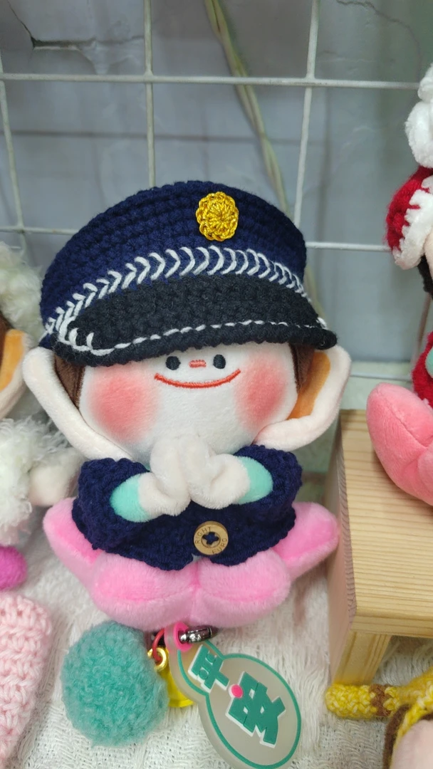 警察帽衫佛小伴手工成品不含佛小伴玩偶送男朋友恐龙