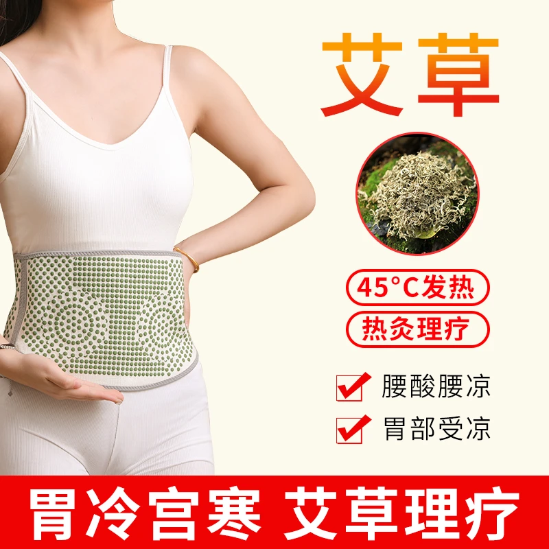 新款艾草自发热护腰带腰间盘腰肌劳损腰椎突出保暖防寒男女中老年