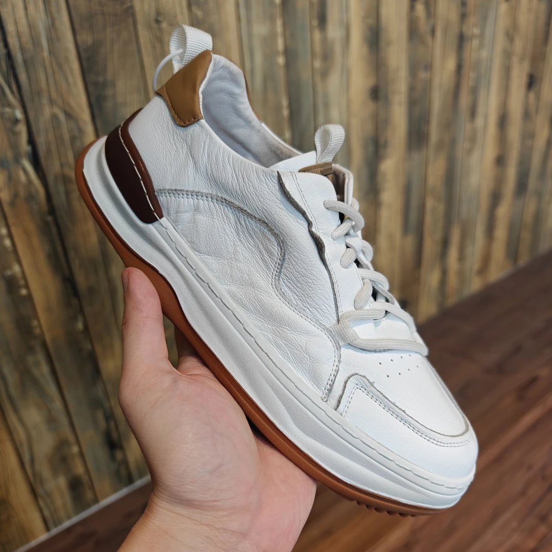 低帮头层牛皮休闲春季新款真皮时尚百搭