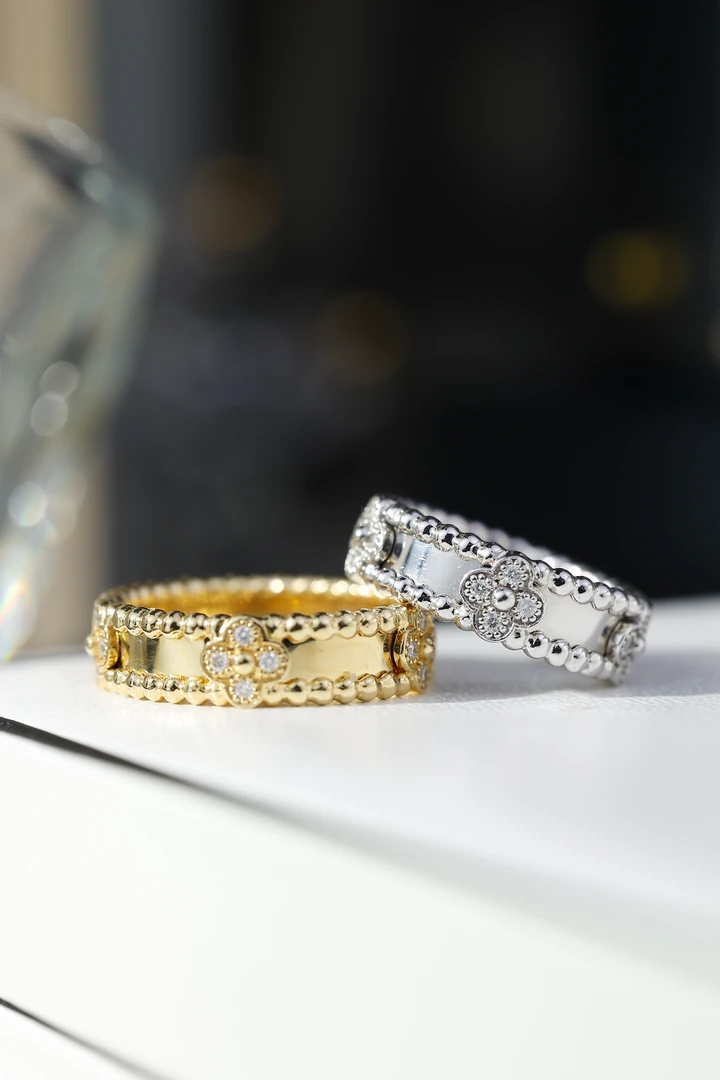 【钻石戒指】18k金窄版万花筒戒指（多样性发货发其一）MM