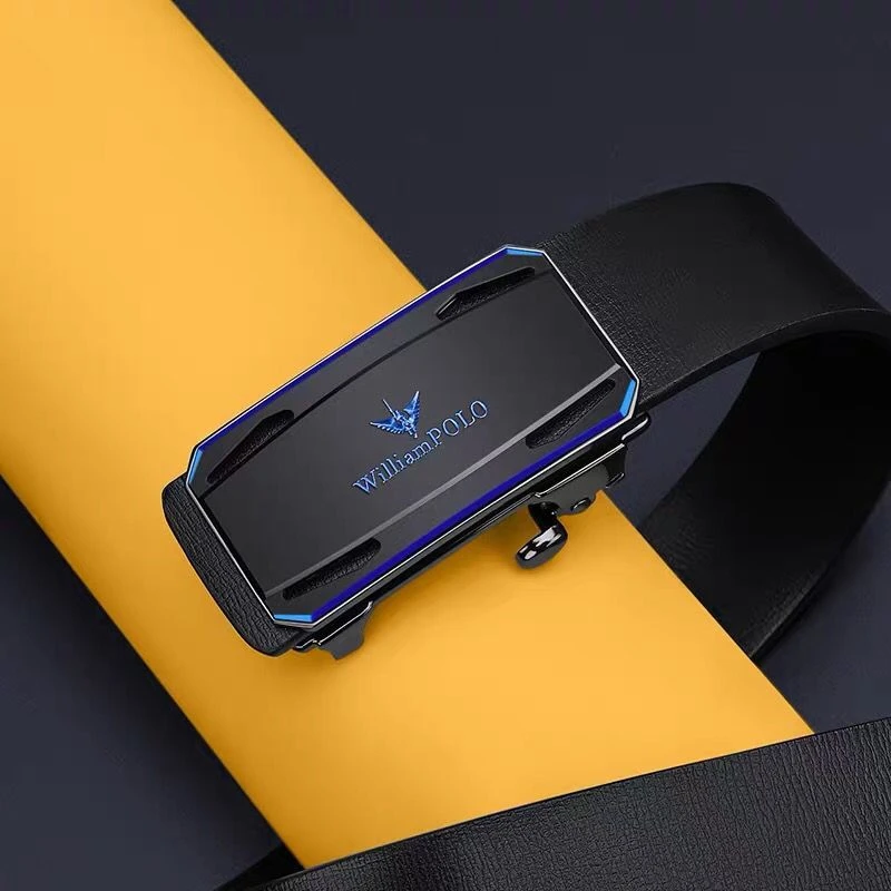 英皇保罗皮带男士真皮无牙内穿式自动扣品牌腰带商务年轻人裤带潮