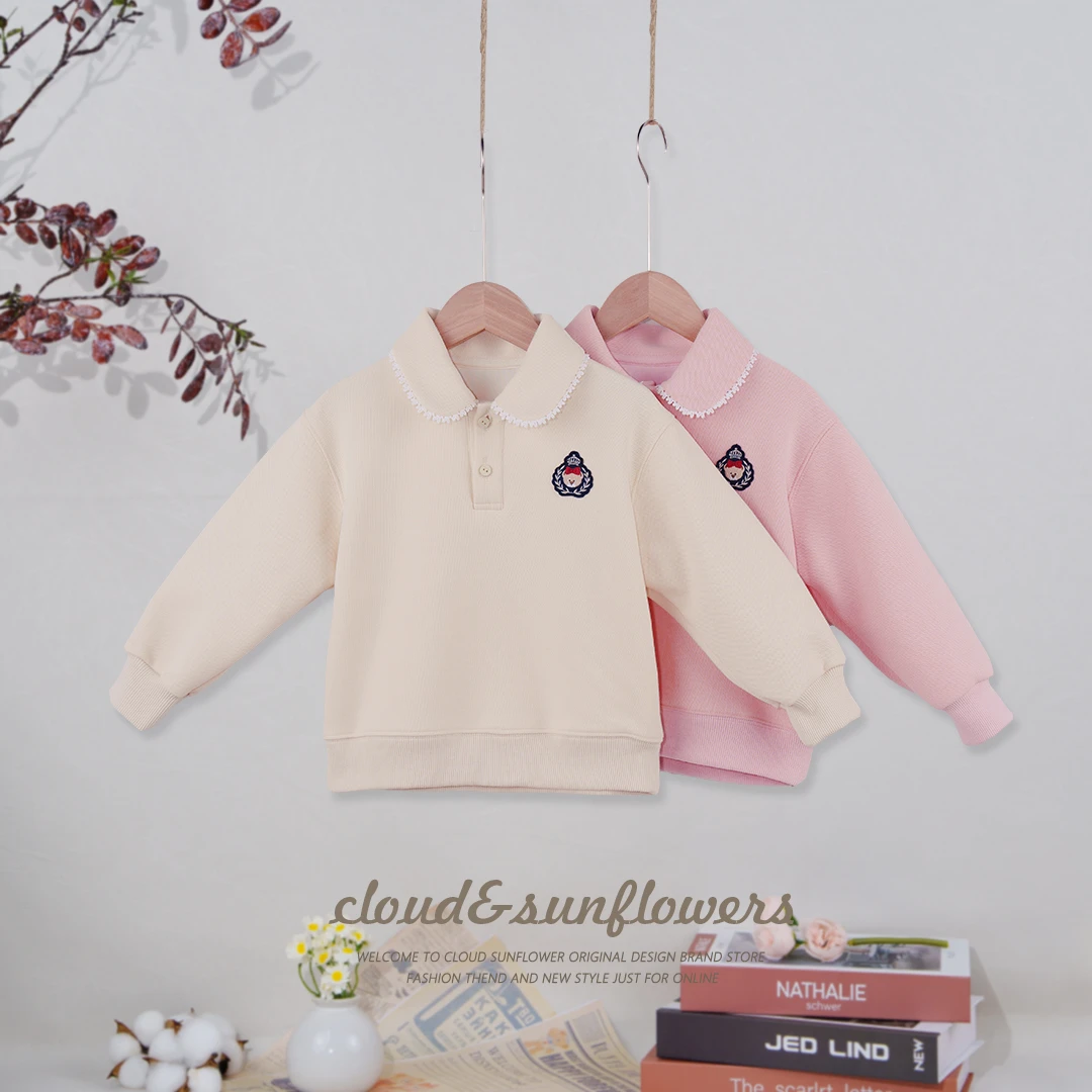 【云朵小葵】女童秋季时尚皇冠小熊潮流休闲卫衣1112820