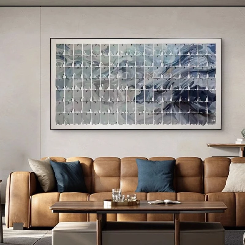 亚克力沙发背景墙装饰画2023新款主卧床头挂画大气轻奢客厅壁画