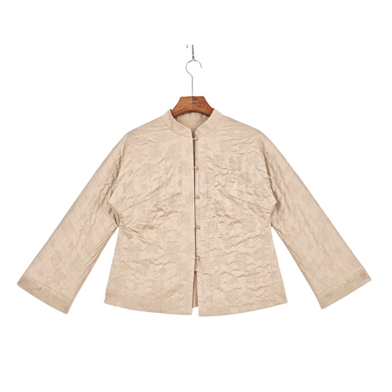 【珞可】桑蚕丝中国风气质复古休闲时尚长袖加棉衬衣51971