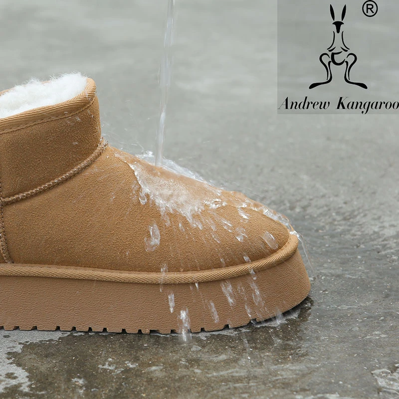 【防水】加绒雪地靴女外穿厚底2024秋冬季新款防滑舒适保暖雪地棉