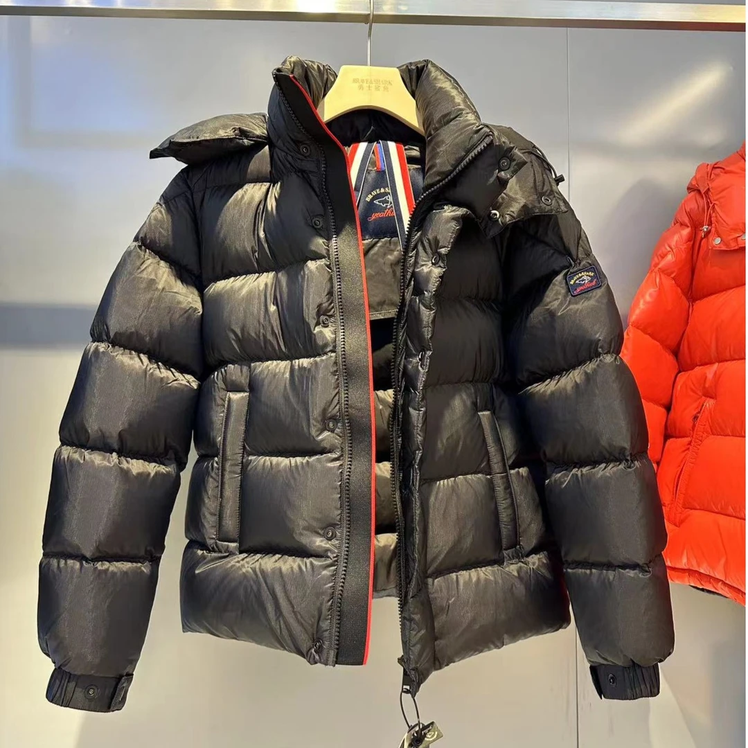 BRAVE&SHARK/勇士鲨鱼高奢正品95白鹅绒连帽休闲保暖羽绒服2309