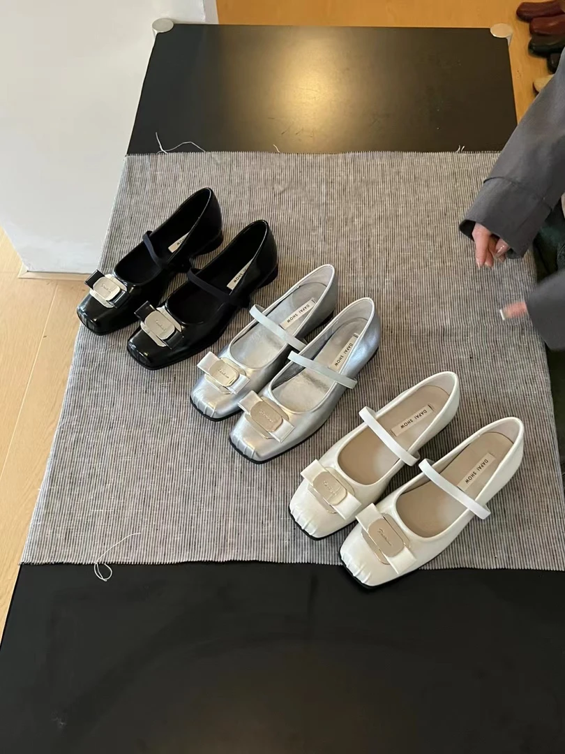 H983-3春季软底单鞋芭蕾舞鞋韩版复古气质女鞋玛丽珍鞋法式温柔女