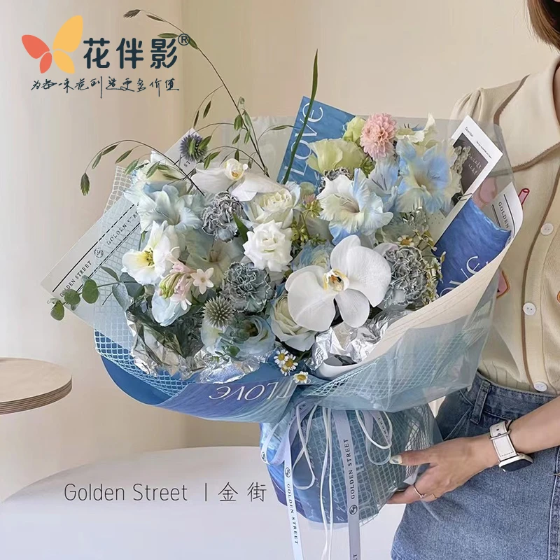 花伴影 油画肌理艺术包装纸纸质防水系列搭配花艺师