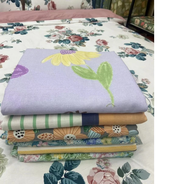 细纹粗布布头随机发-（随机布头）110*200