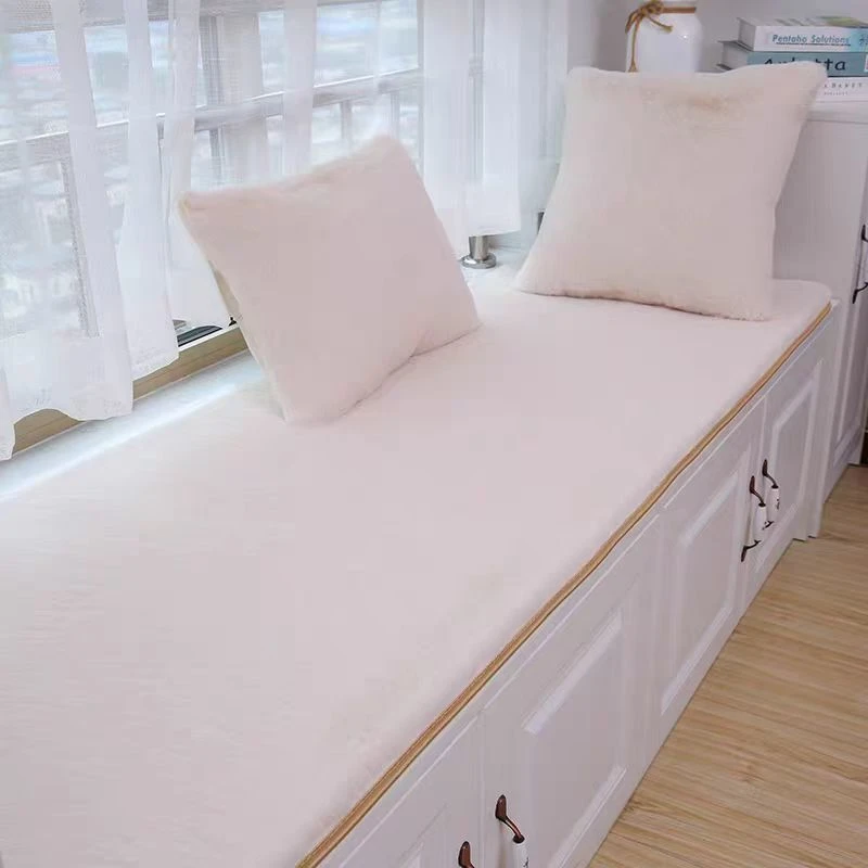 仿兔毛加密加厚飘窗垫床边地毯客厅卧室梳妆台垫窗台沙发防滑地垫