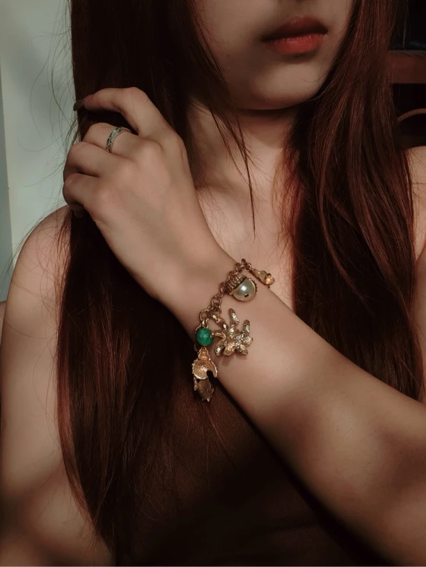 合金手链 ZZ 合集首饰复古金色手链气质法式精致240829