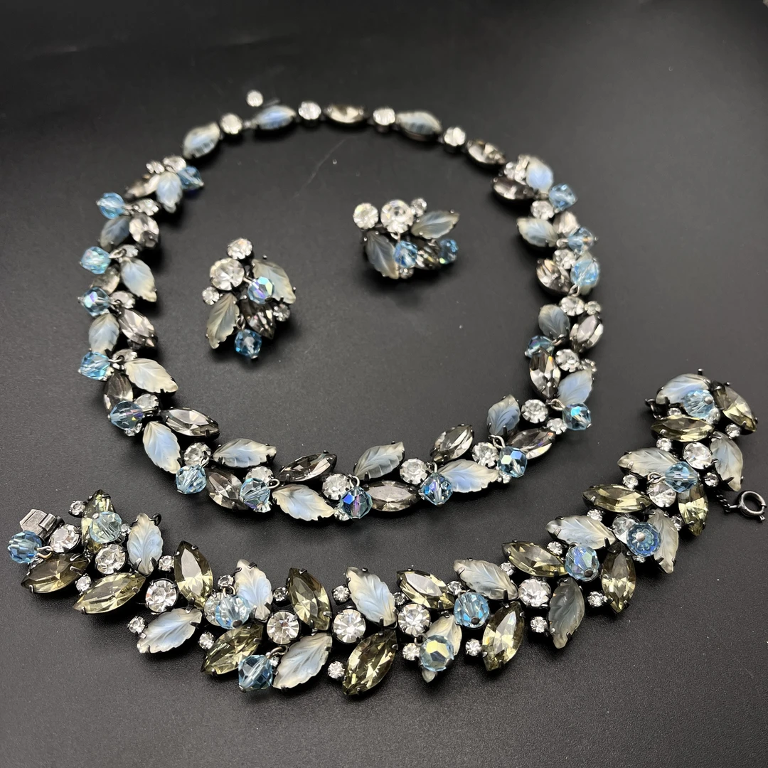 合金玻璃项链  PP 合集首饰复古Kramer套装