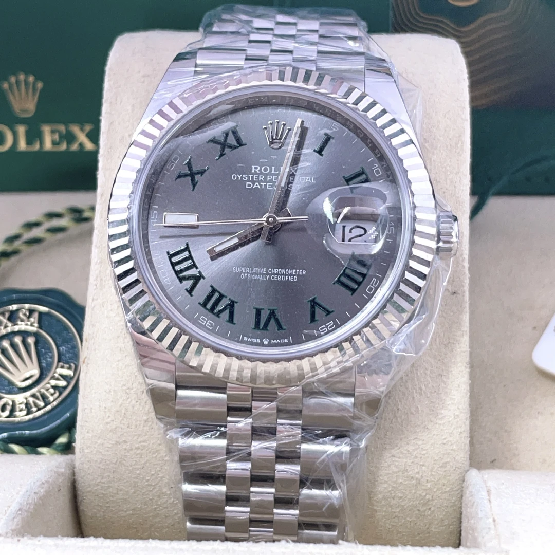 全新未使用 Rolex/劳力士 126334绿萝/24年全套/41表径/自动机械
