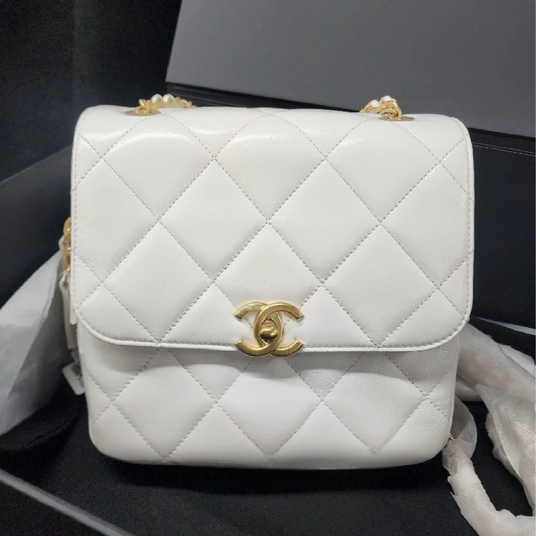 99新 Chanel/香奈儿 23p春夏ado链条 小羊皮双肩包 芯片款