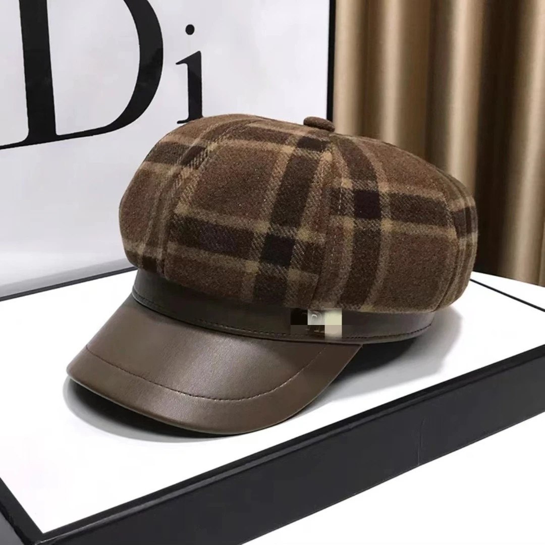 【宠粉专属】时尚轻奢高品质保暖舒适M标字母八角帽百搭帽贝雷帽