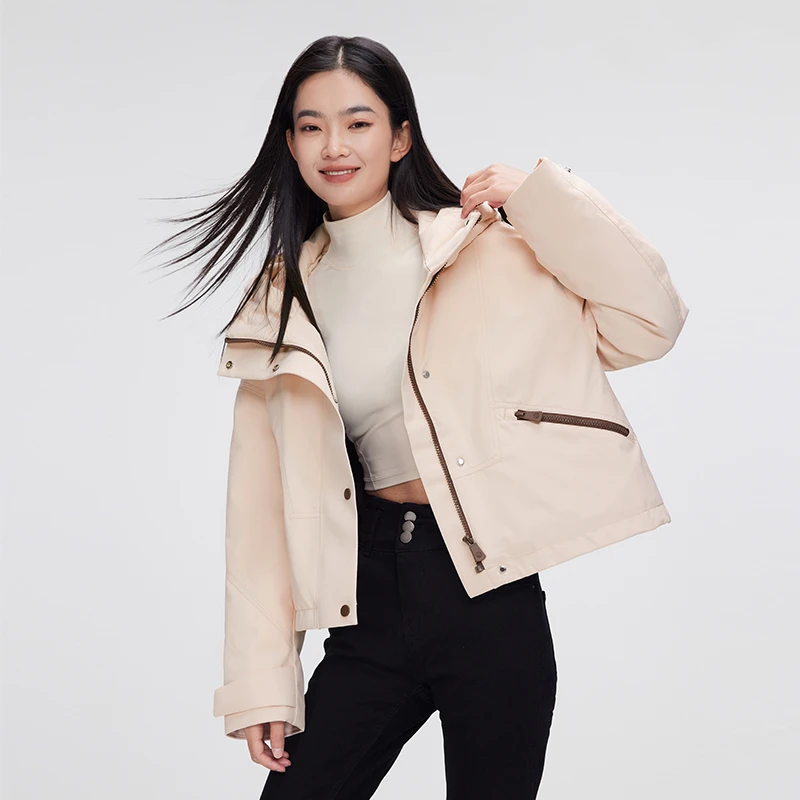 波司登女士秋冬季户外百搭显瘦短款羽绒服外套